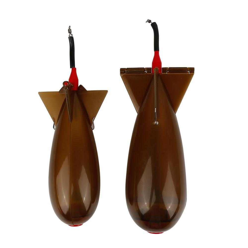 Carp Fishing Rocket Feeder Large Small Spod Bomb Float Lure Bait Holder 2 Size Pellet Rockets Feeders Position Gear Accessories
