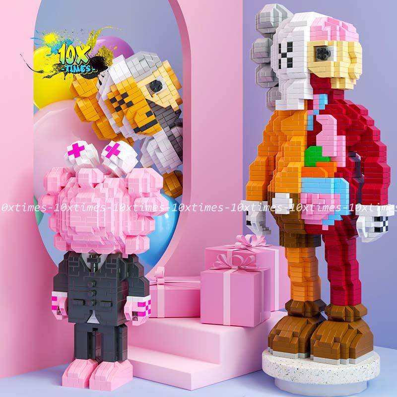 Đồ chơi lego nano 3d mô hình lắp ráp Kwas tai thỏ quà tặng sinh nhật bạn gái, bạn trai