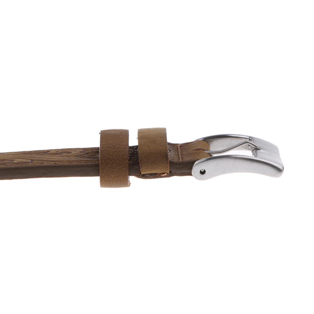 Leather Wrist  Strap Belt w/ Buckle for   Watch
