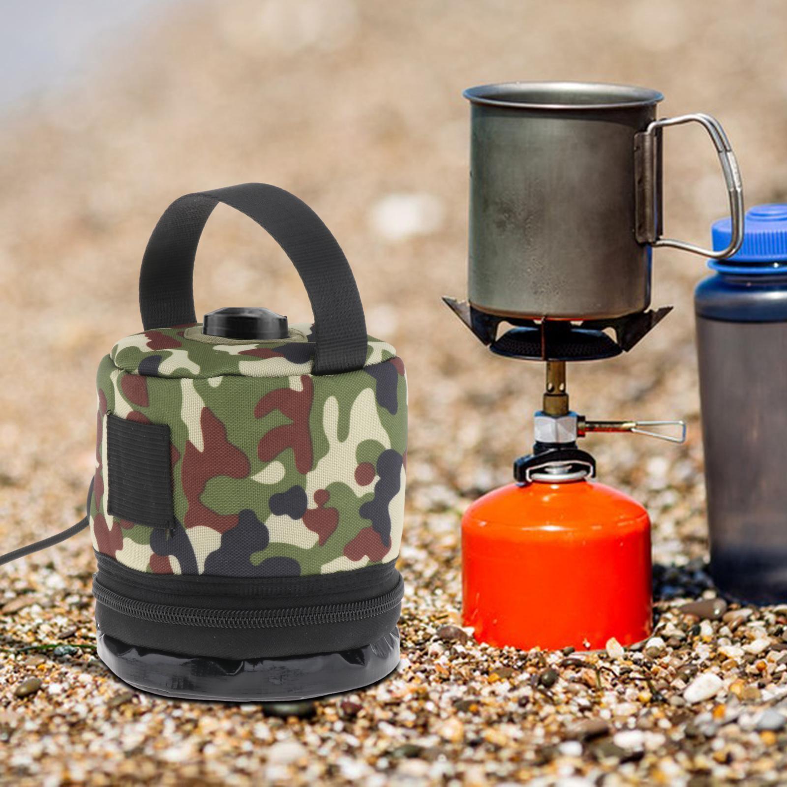 Camping Gas Canister Cover Durable Portable with Handle Fuel Canister Cover