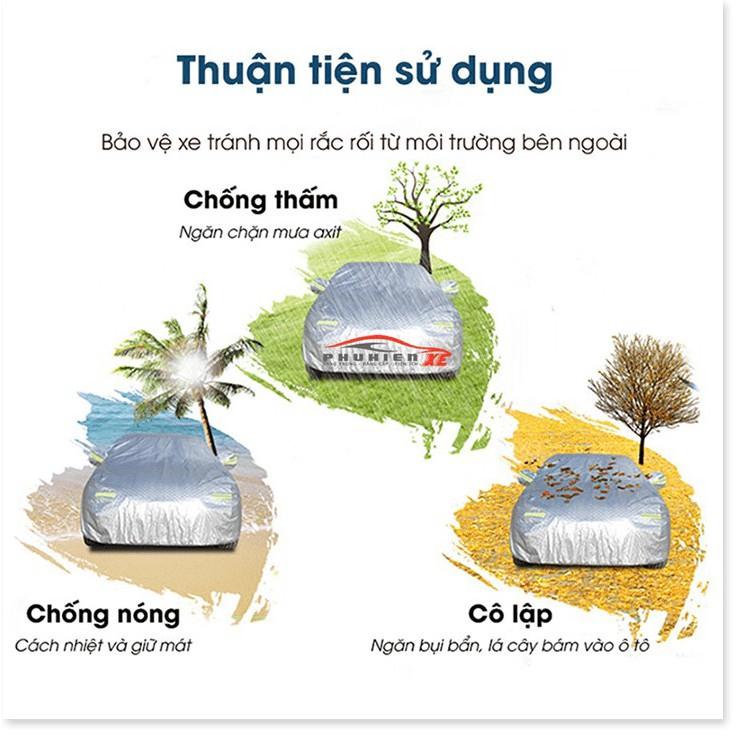 Bạt Phủ Ô Tô HONDA CRV CAO CẤP 3 LỚP Tráng Bạc Cách Nhiệt, Chống Nước, Chống Trộm Gương