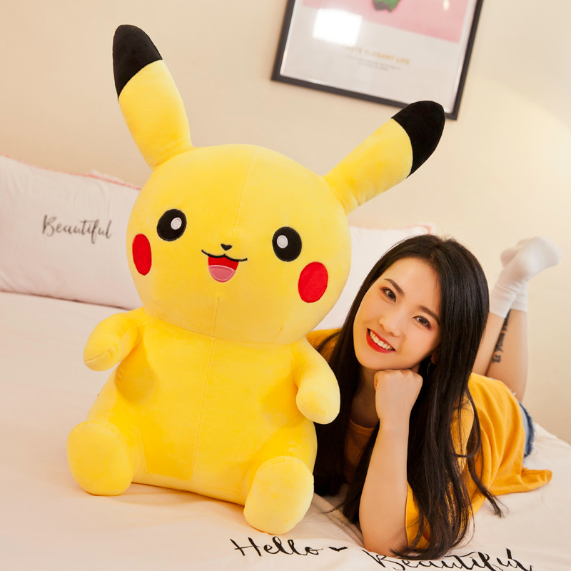 Gấu bông Pikachu ngồi vui vẻ siêu mềm siêu cute cho bé yêu (20cm---&gt;40cm) hàng việt nam cao cấp, an toàn cho trẻ nhỏ