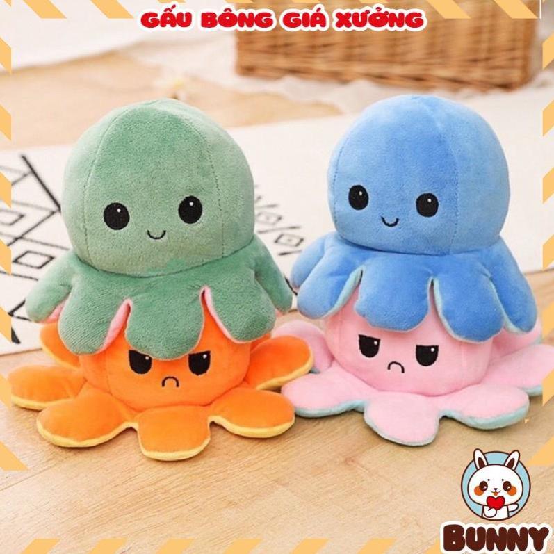 Bạch Tuộc Bông Hai Mặt Cảm Xúc Siêu Dễ Thương, Thú Bông Bạch Tuộc Cảm Xúc Bông Siêu KuTe