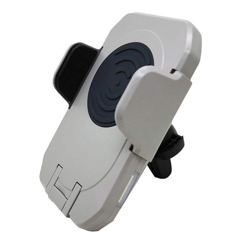 Wireless Car Charger Mount Auto Induction Charging Air Vent Bracket Grey
