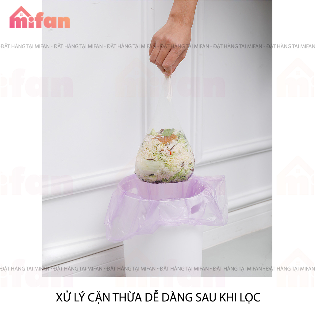 Giá Lưới Lọc Thức Ăn Thừa Mifan - Túi Lọc Rác Bồn Rửa Chén Bát - Khung nhựa ABS chất lượng cao