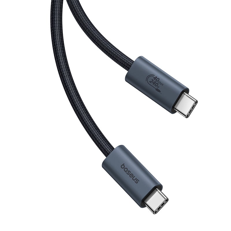 Cáp C to C xuất Video Baseus Flash Series 2 USB4 Full Featured Data Cable 40Gbps 240W 8K/60Hz - Hàng chính hãng