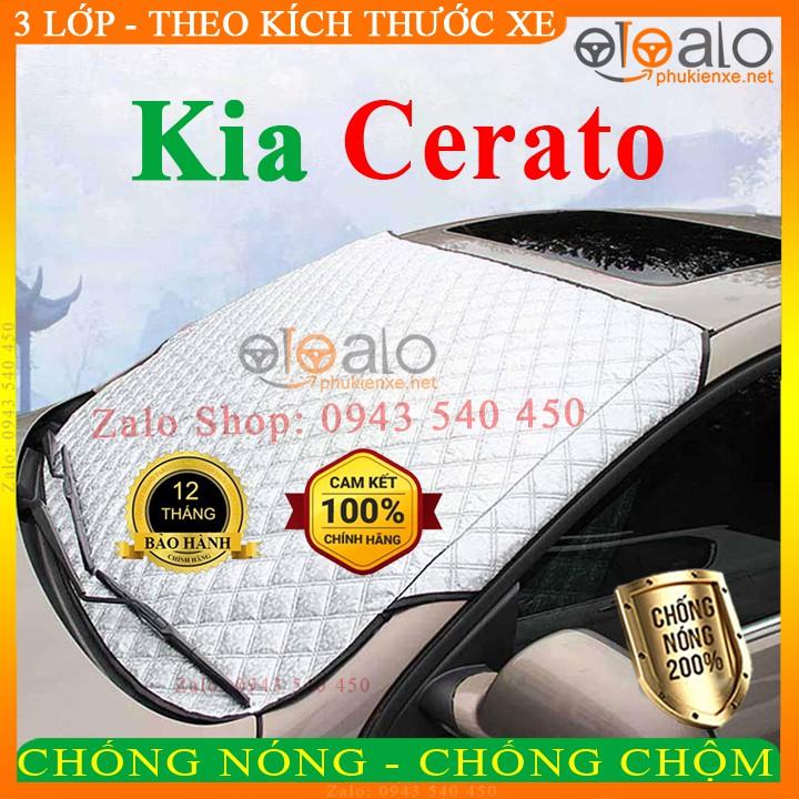 Tấm che chắn nắng kính lái ô tô Kia Cerato CAO CẤP 3 Lớp Chắn Nắng Cản Nhiệt | OTOALO