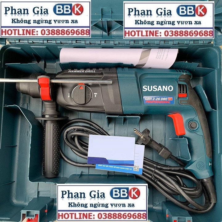 Máy Khoan Đục Bê Tông 1200W, 3 Chế Độ 2 - 26 Cam kết 100% Ruột Đồng Máy Khỏe Chạy Êm Bền