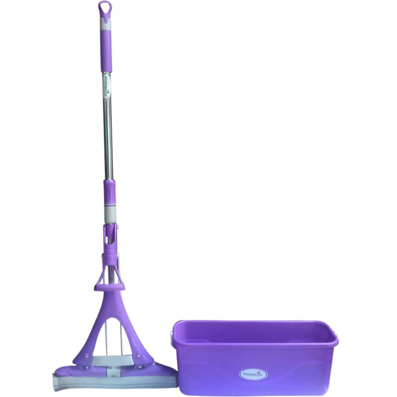 Combo cây lau đầu mút 27cm Hommeasy HO-15 + Xô đựng nước lau nhà 45cm (giao màu ngẫu nhiên)