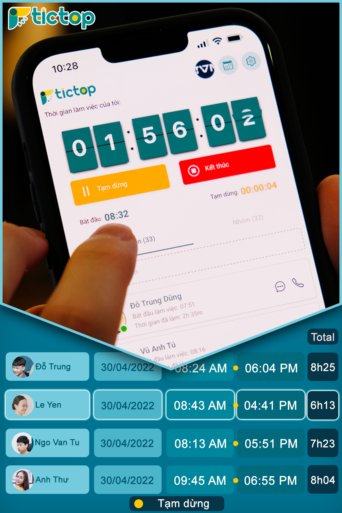 Tictop - Phần Mềm Chấm Công Online phiên bản BASIC / TICTOP-FREE