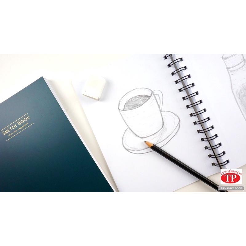 Sổ vẽ không lem A5/A4 100 trang Giấy 140 gsm SketchBook - Tienphatbook