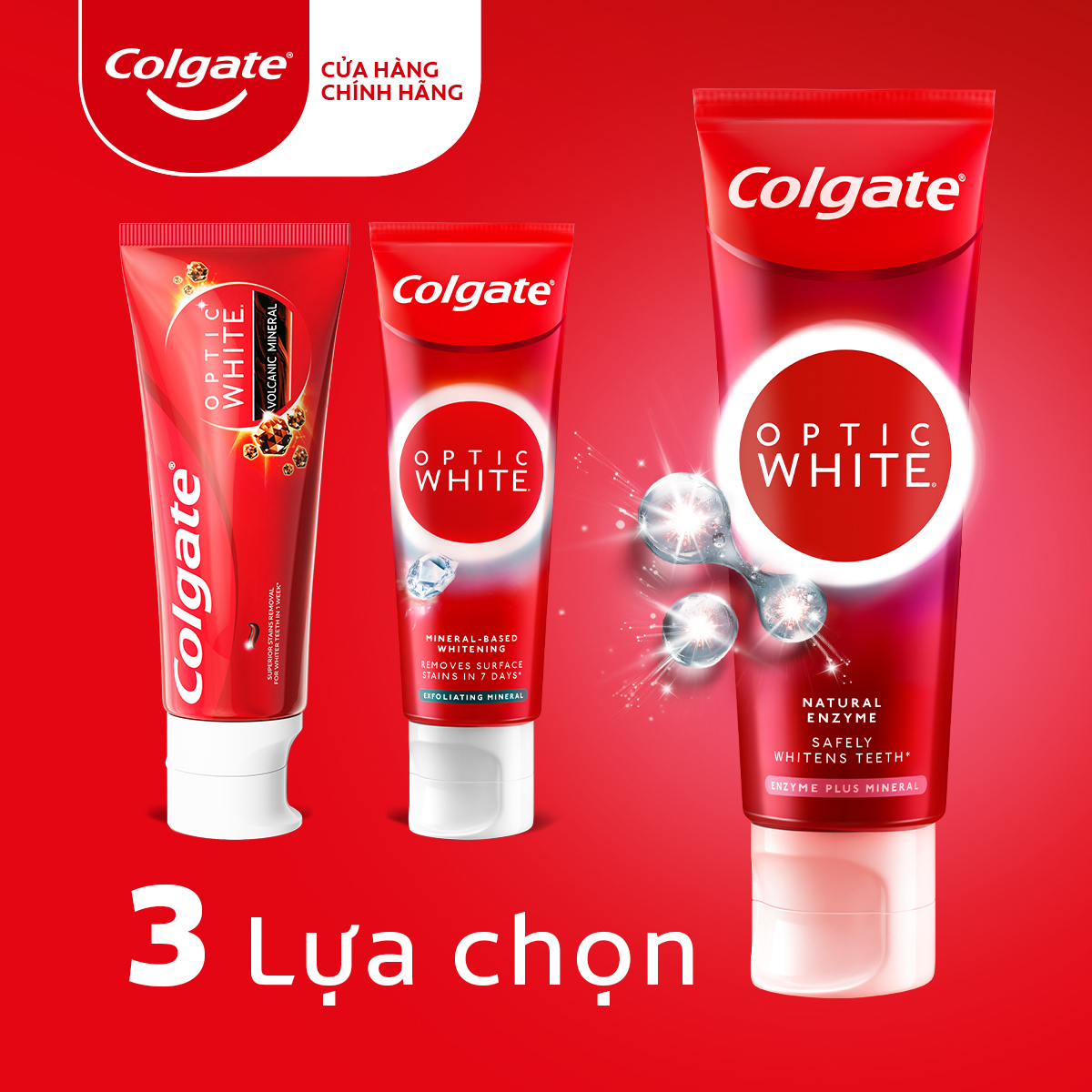 Bộ 5 Kem Đánh Răng Colgate trắng răng Enzyme Plus Mineral làm trắng răng an toàn 80g/tuýp