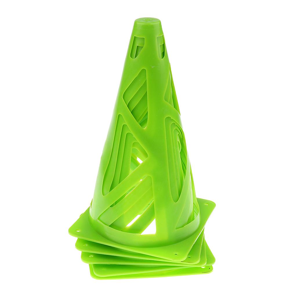5 Pieces 9'' PE Sport Training Traffic Cone For Soccer Football Basketball