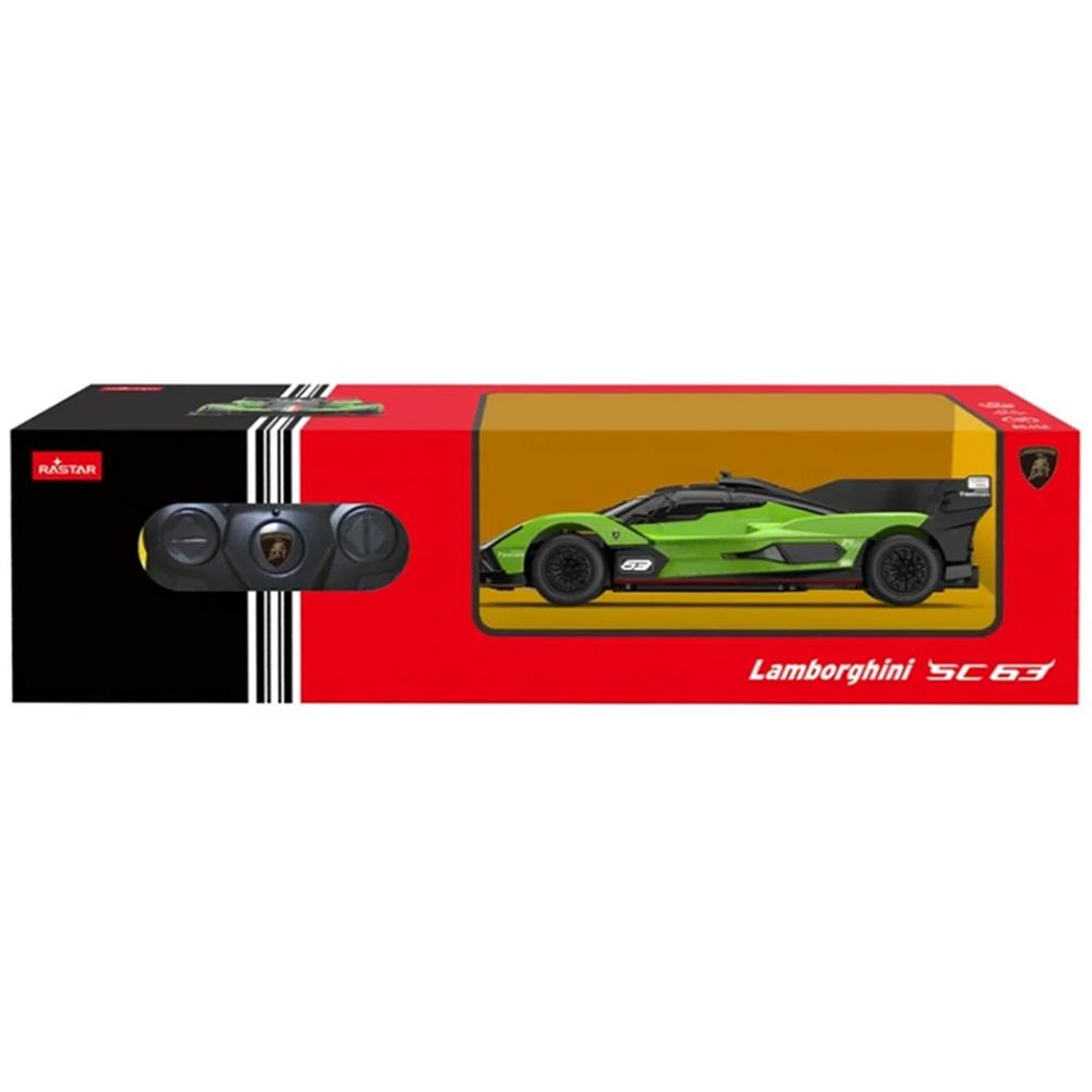 Đồ Chơi Xe Điều Khiển Lamborghini SC63 LMDH 1:24 - Rastar R10160/GRE - Màu Xanh Lá