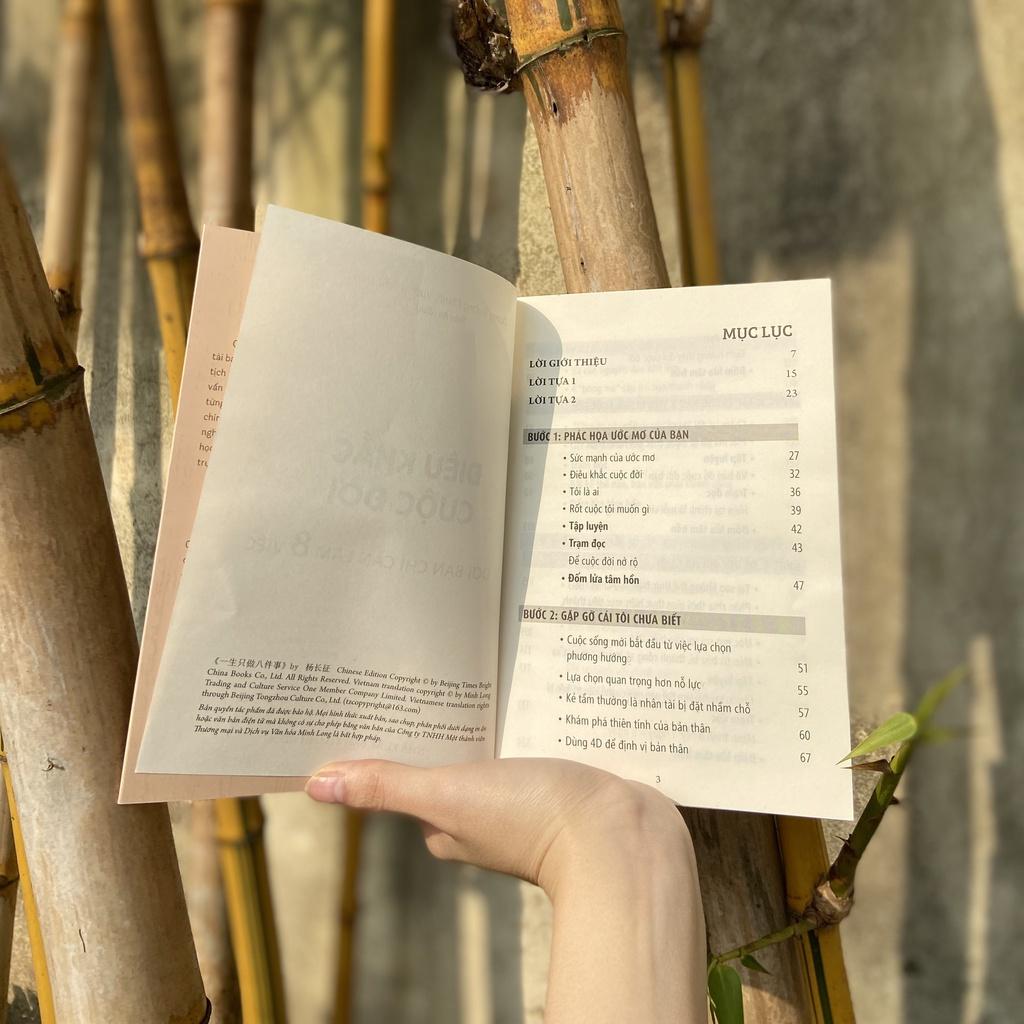 Sách Điêu Khắc Cuộc Đời – Cả Đời Bạn Chỉ Cần Làm 8 Việc - Minh Long