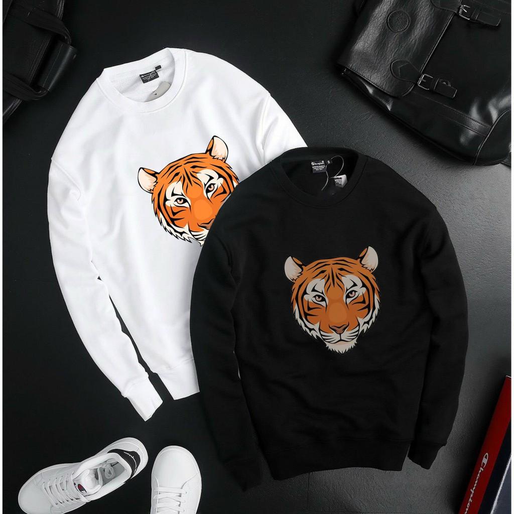 Áo Nỉ Sweater mặt hổ cực ngầu Áo sweater dày dặn, áo sweater nam nữ đẹp,áo đôi đẹp [SIÊU RẺ