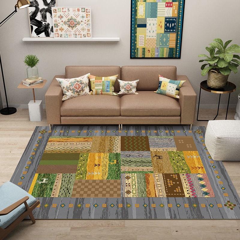 Phong cách dân tộc Bắc Âu Bohemian thảm phòng khách sofa bàn cà phê chăn mền đầu giường phòng ngủ Ma-rốc cổ điển Mỹ chăn đầu giường.
