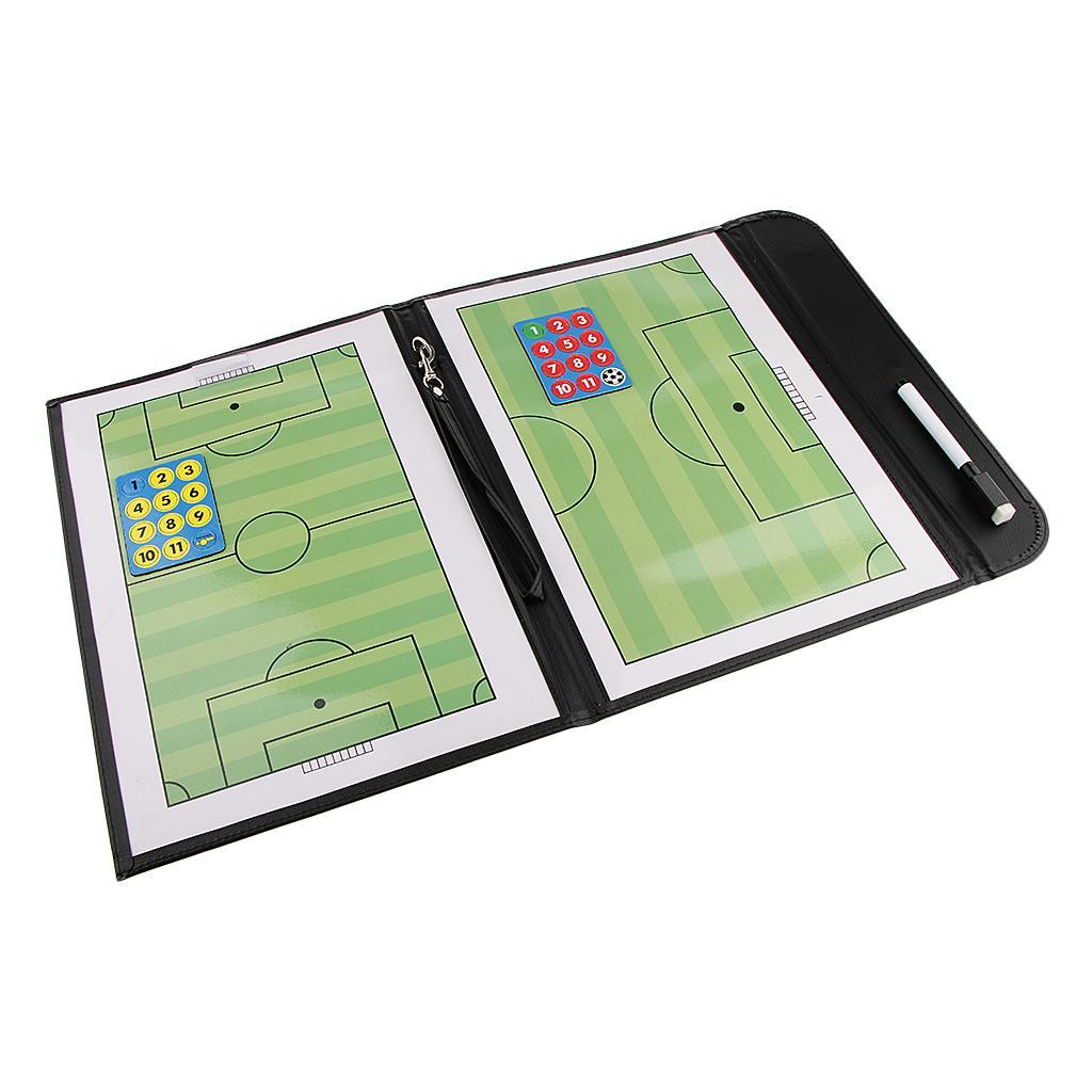 Portable Leather Football Soccer Coaches Erasable Pen