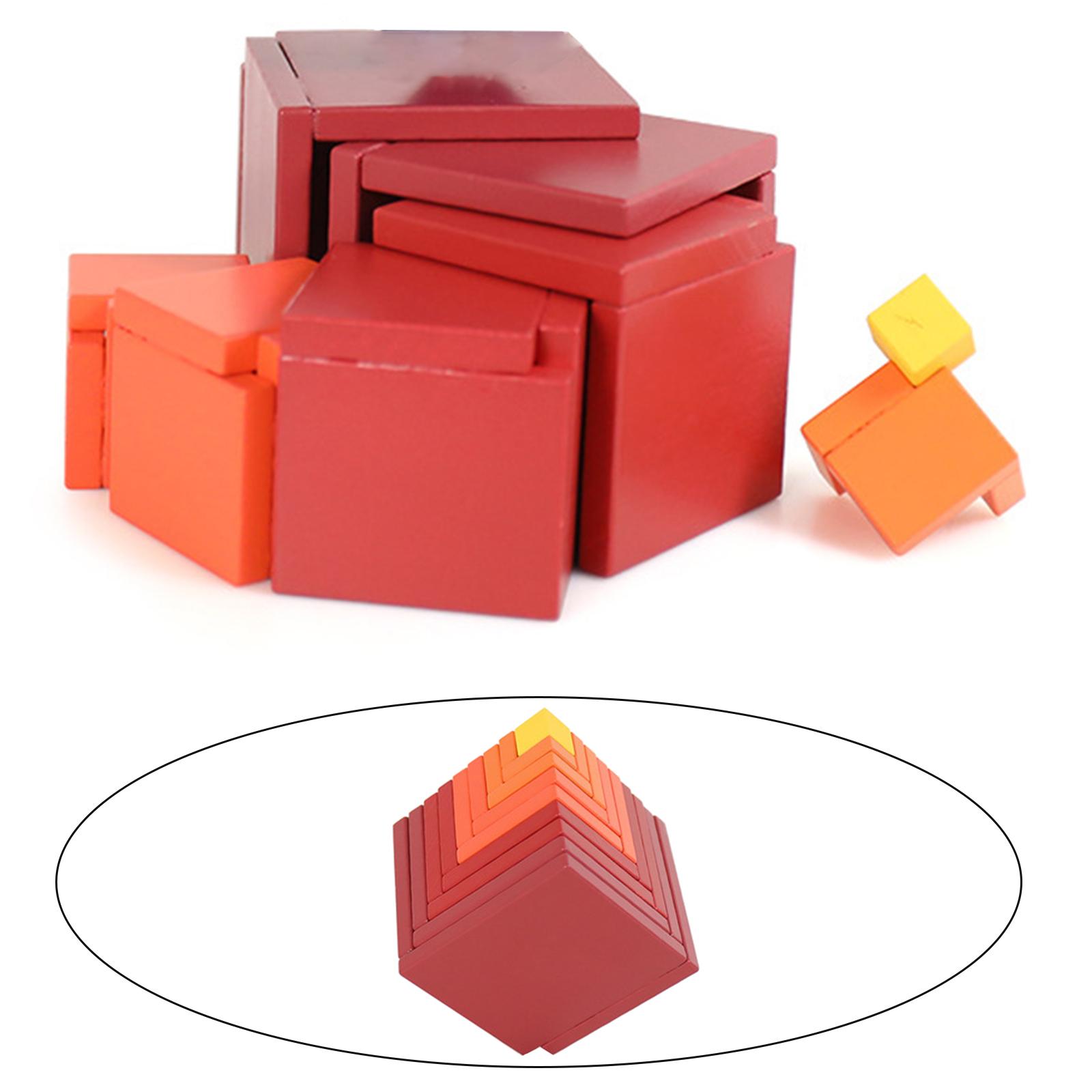 3D Puzzle Building Blocks Educational Tiles Toy Stress Relief Intelligence Developing Brain Teaser Travel Games Toy for Kids Adult Age 4-6 Years