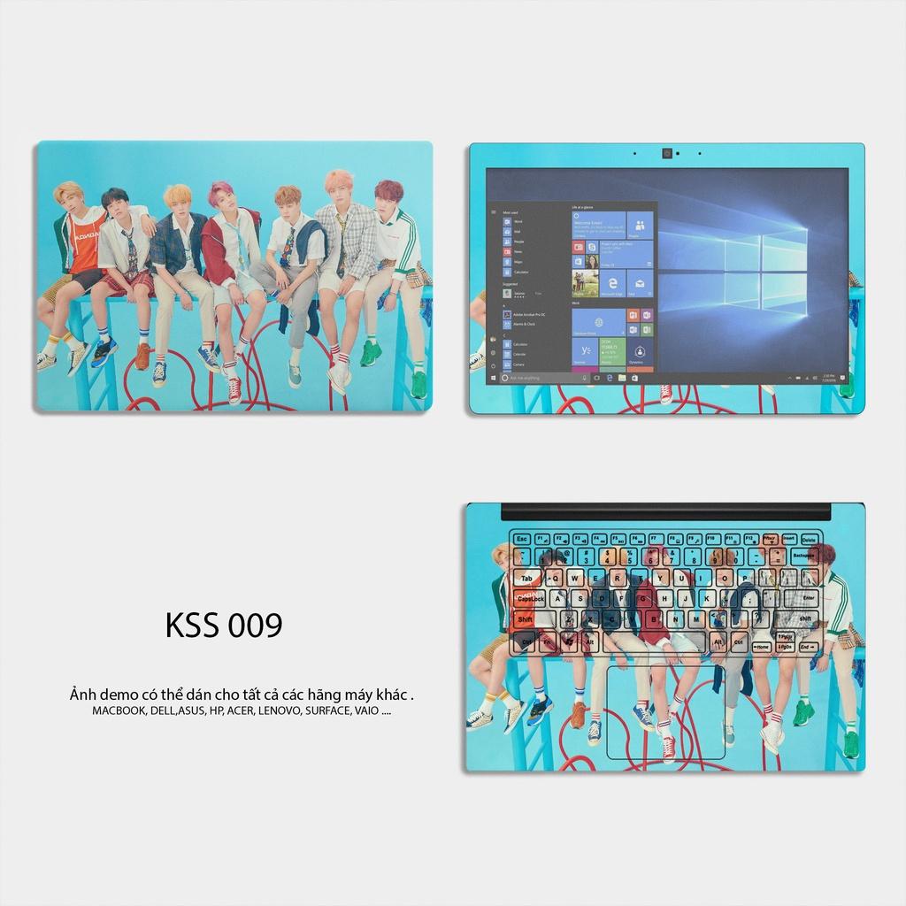 Skin Dán Laptop Mẫu BTS KS009 KS010 - Dành Cho tất cả laptop