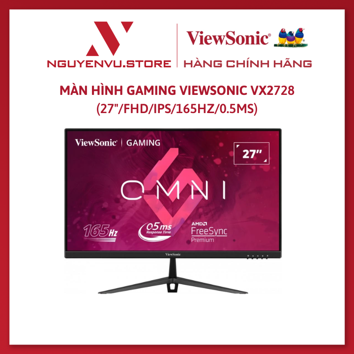 Màn Hình Gaming Viewsonic VX2728 (27"/FHD/IPS/165HZ/0.5ms) - Hàng Chính Hãng