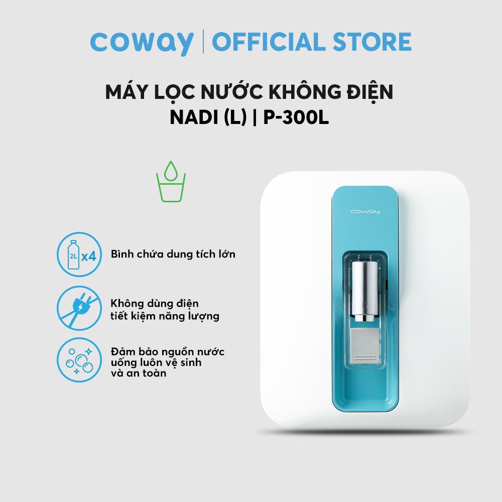 Máy lọc nước không điện Coway Nadi (L) P-300L - Hàng chính hãng