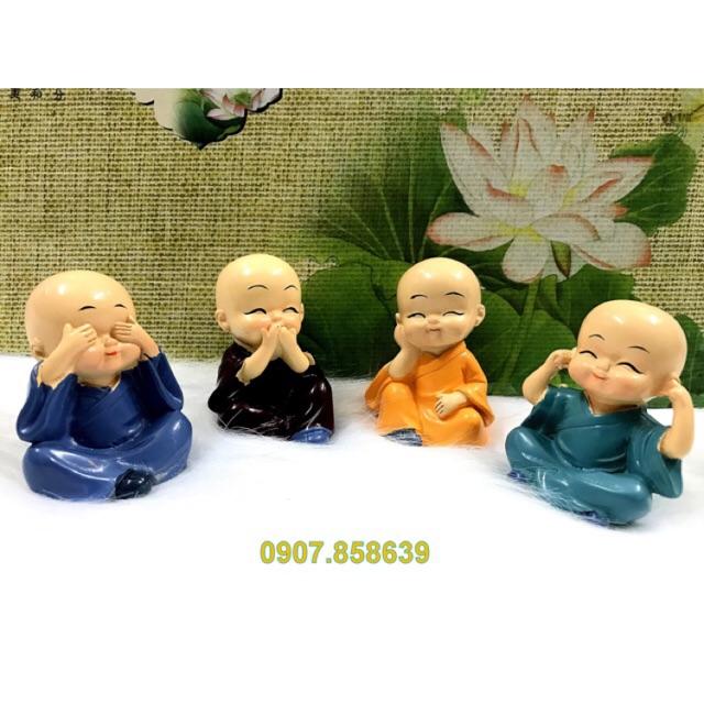Tượng chú tiểu 4 không cao cấp sứ loại 1