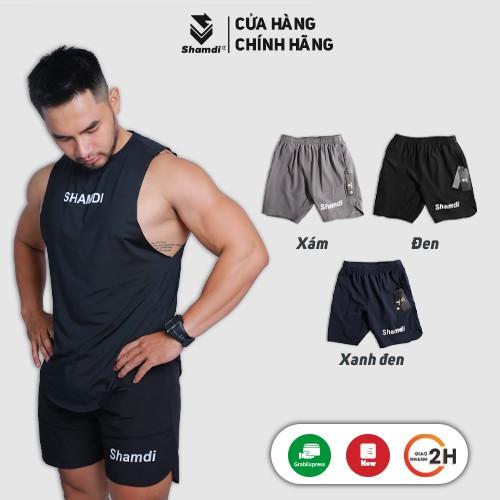 Quần đùi tập gym nam SHAMDI đồ tập gym nam Form chuyên gym, thoải mái lúc vận động - 944