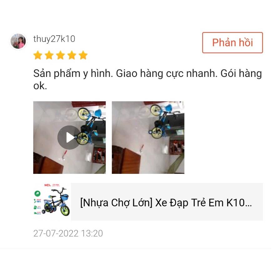 Xe Đạp Trẻ Em Nhựa Chợ Lớn K108 Cho Bé Từ 2 đến 4 Tuổi