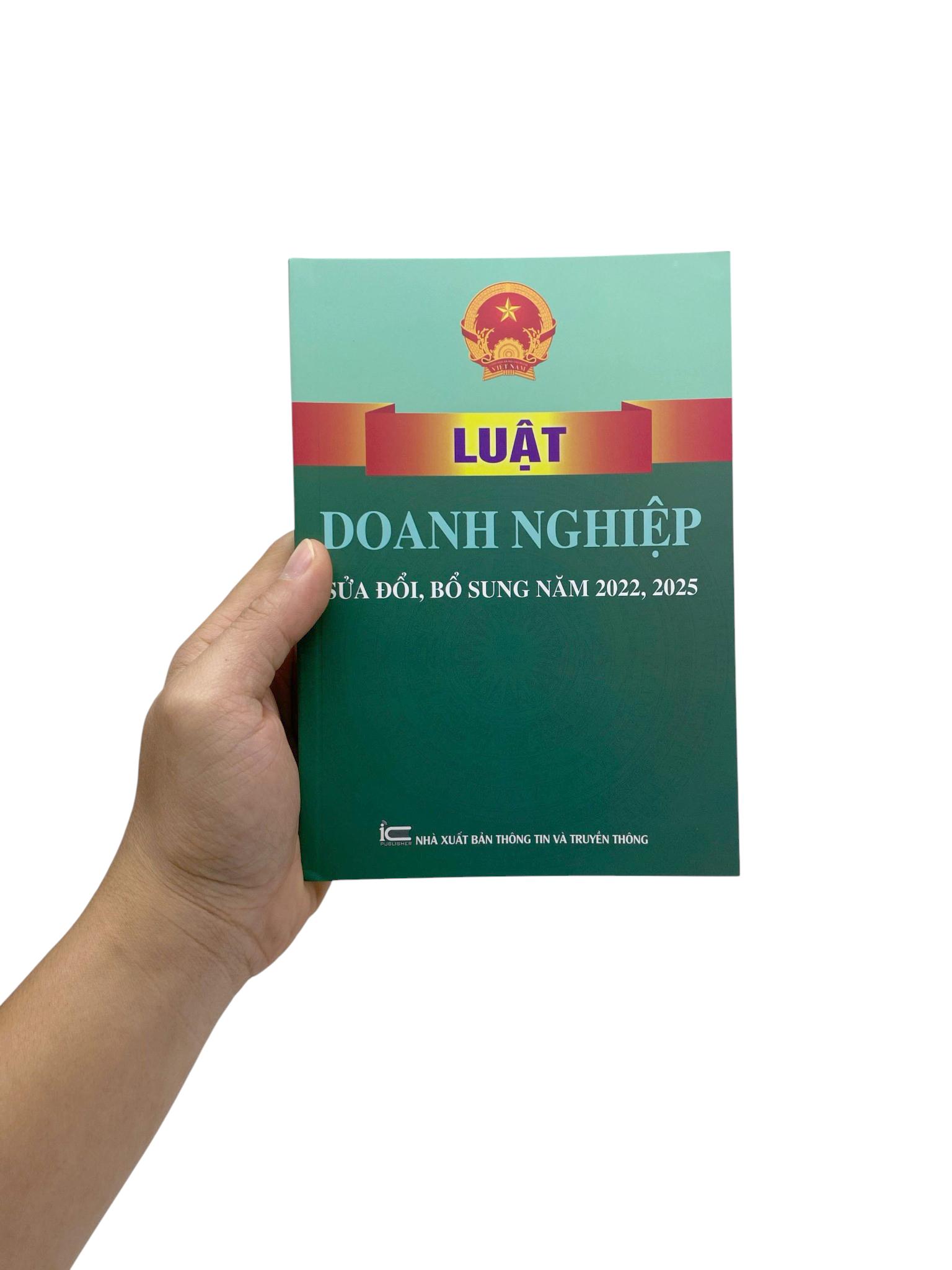 Sách - Luật Doanh Nghiệp (Sửa Đổi, Bổ Sung Năm 2022, 2025)