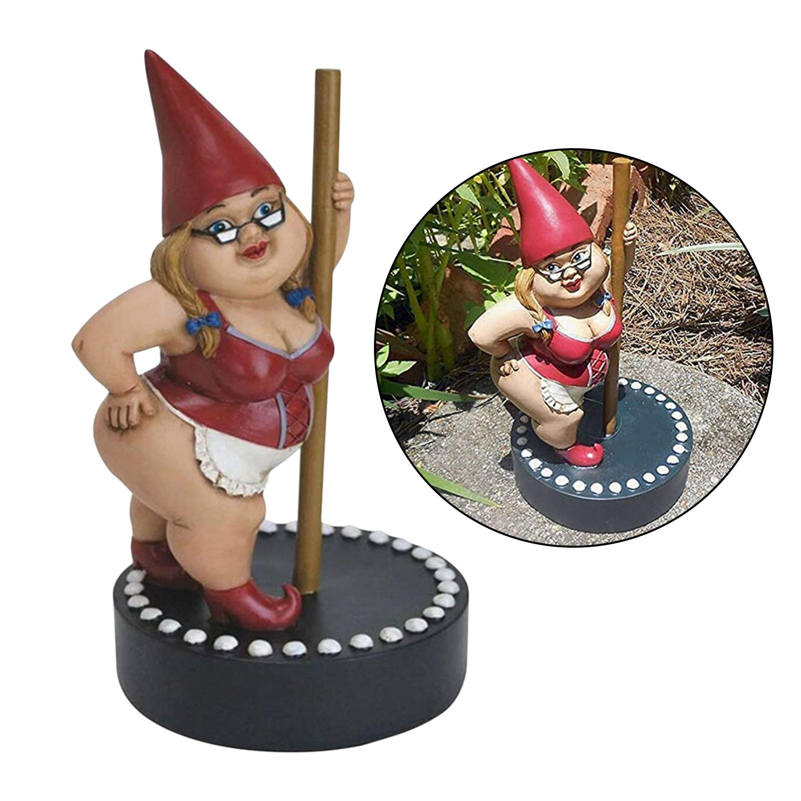 Garden Micro Gnome Figurine Outdoor Decorations for Patio Yard Ornament Gift