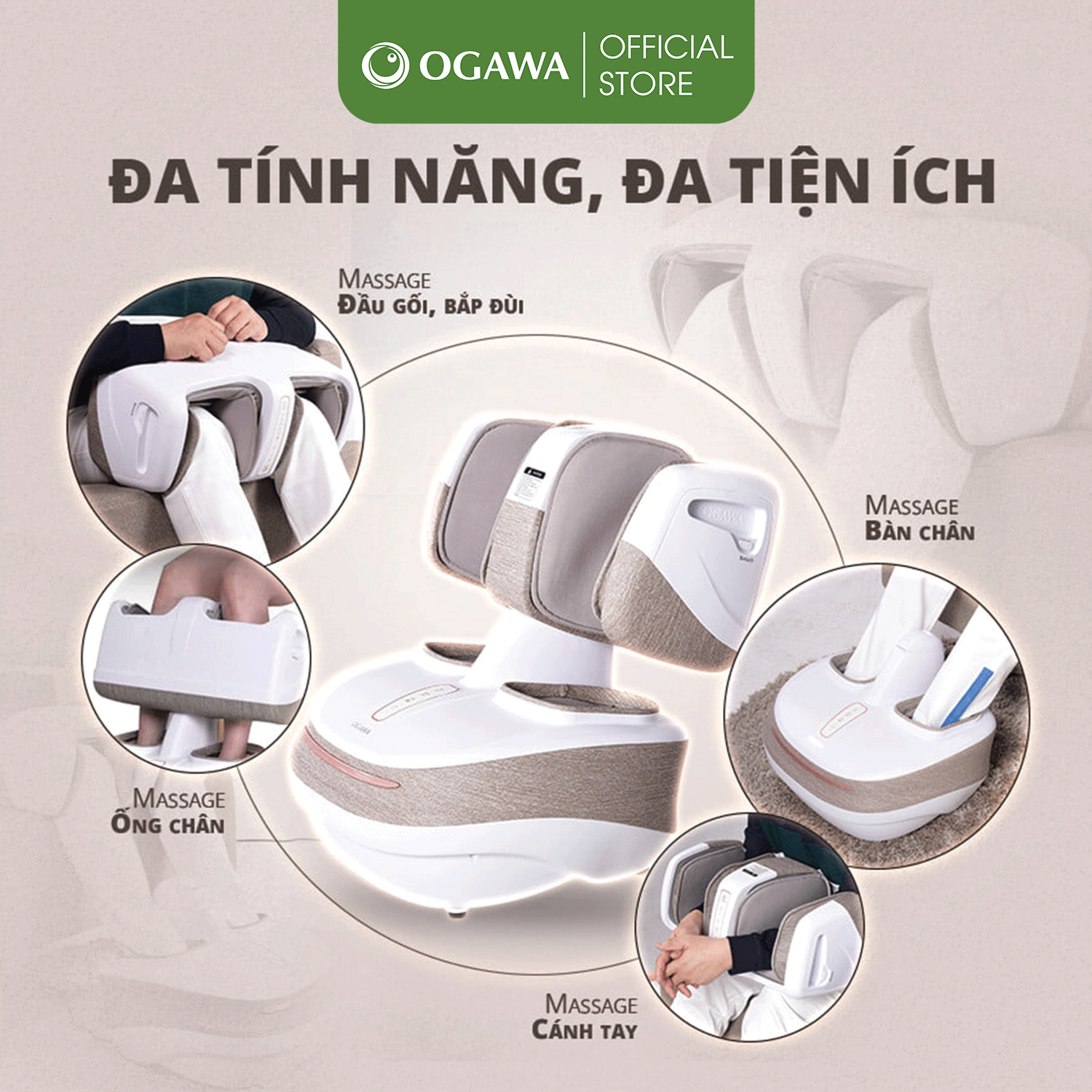 [OGAWA] Máy Massage chân Okmnee 2.0