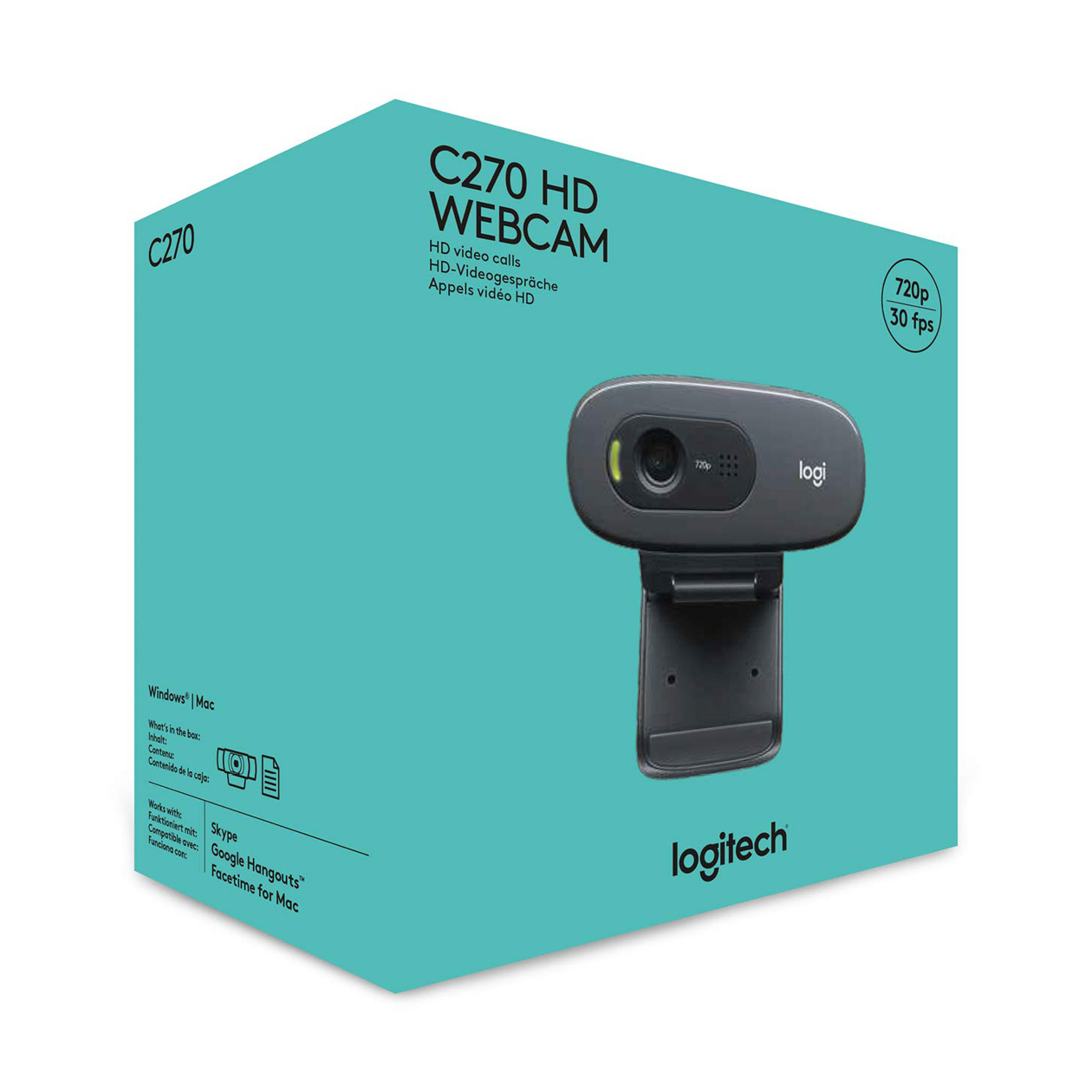 Webcam Logitech C270 tích hợp Micro - Hàng Chính Hãng