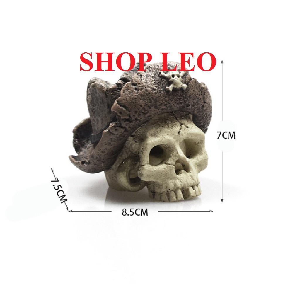 Mô hình đầu cướp biển - Trang trí bể tép - Hang trú cá thủy sinh - biotop