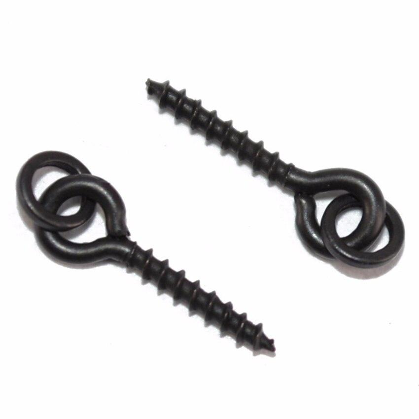 10/20/30Pcs Fishing Hair Tackle Accessories Fishing Boilie Screw Bait Tool Fishing Bait Ring Swivel Chod Rigs Carp