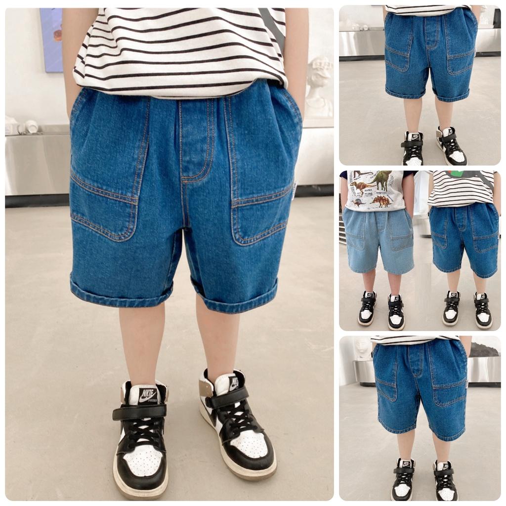 QN25 Size90-150(9-35kg) Quần short jean bé trai (Quần bò đùi cho bé XILIBA) Thời trang trẻ Em hàng quảng châu
