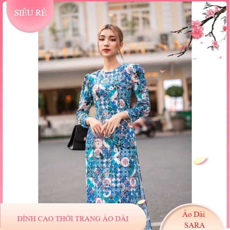 SET ÁO DÀI CÔ BA TAY BỒNG CAO CẤP VN