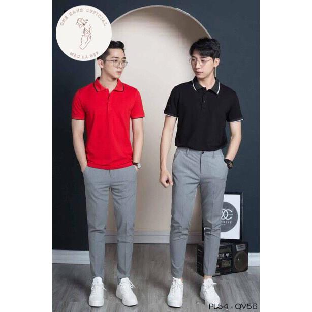 Áo Polo Viền Áo Thun Nam Cổ Bẻ Có Viền Trang Trí Chất Đẹp, Dáng Trơn Dễ Phối Đồ, Phong Cách - Mặc Là Đẹp - Mã PL