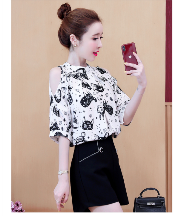 ÁO SƠ MI HỌA TIẾT CON MÈO A557_1