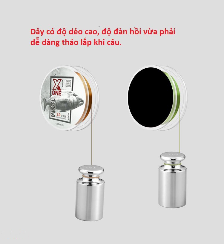 Cước Câu Cá Siêu Bền X-ONE Lylon Nhật Bản Tàng Hình Cắt Nước Nhanh Siêu Khoẻ DC15