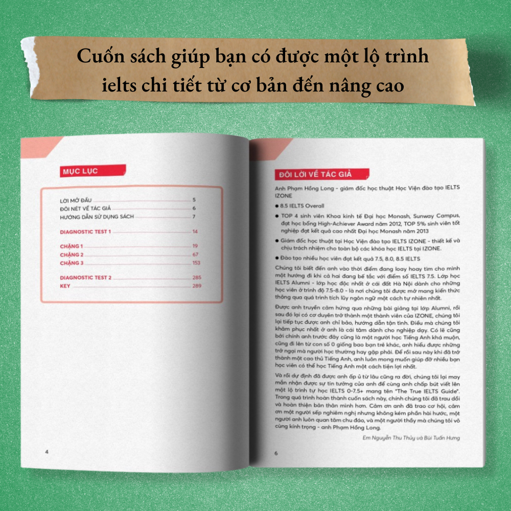 Sách The True Ielts Guide - Cẩm nang hướng dẫn tự học IELTS chuẩn cho người mới bắt đầu - Tặng tài khoản học tập