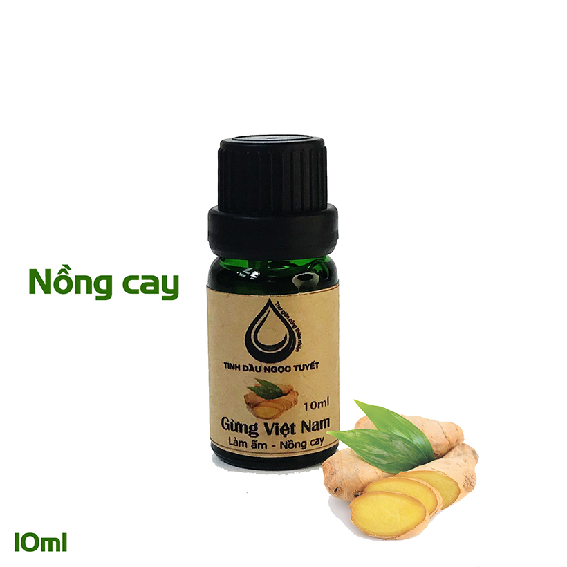 Lọ kẹp khuếch tán tinh dầu gừng 10ml gắn máy lạnh, quạt, ô tô và phòng tắm