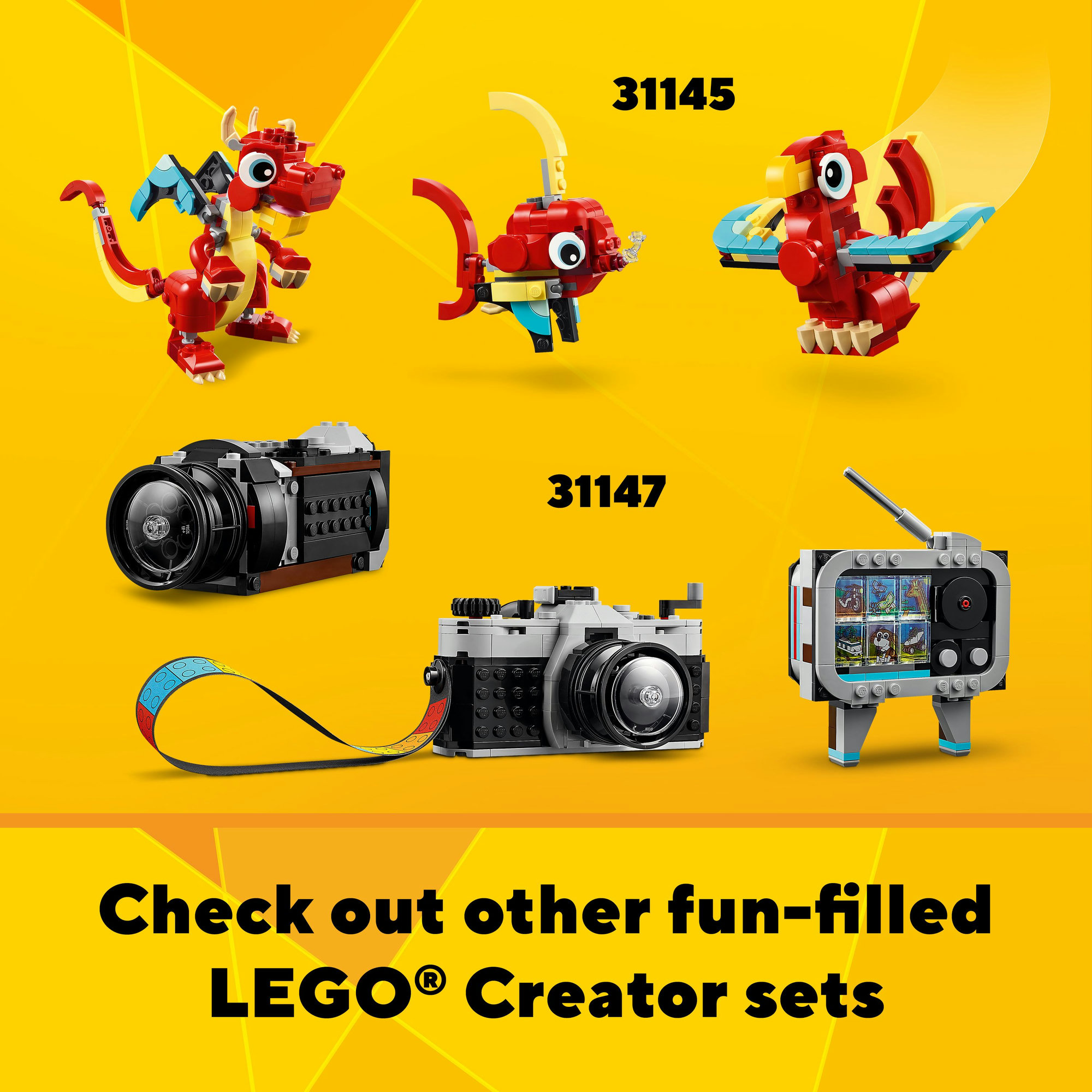 LEGO CREATOR 31146 Đồ chơi lắp ráp Xe tải vận chuyển trực thăng (270 chi tiết)