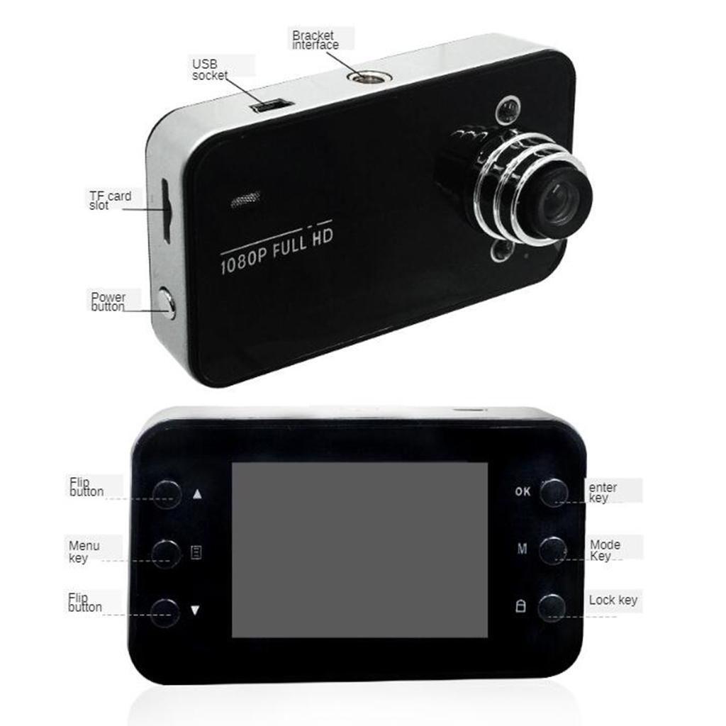 DVR Cam Recorder Car Video Recorder 5V with Bracket Cycle Recording 2.4in