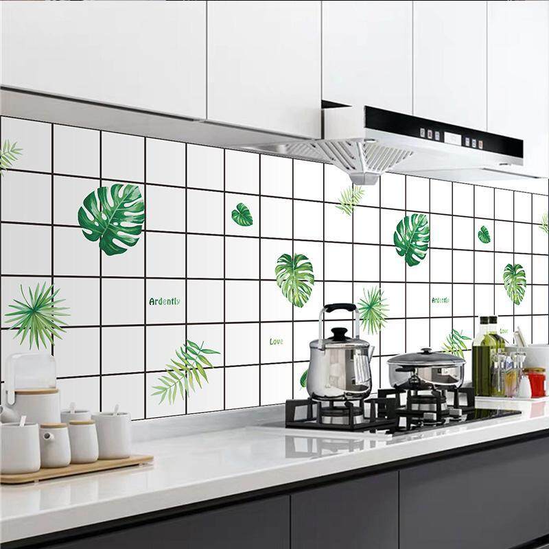 Combo 3 mét giấy dán bếp, decal dán bếp tráng nhôm Ô KẺ BẮC ÂU  khổ 60cm có keo sẵn