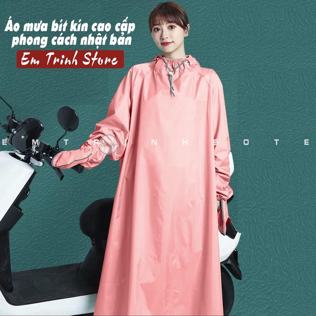 Áo mưa bít kín người siêu nhẹ siêu bền, phong cách Nhật Bản