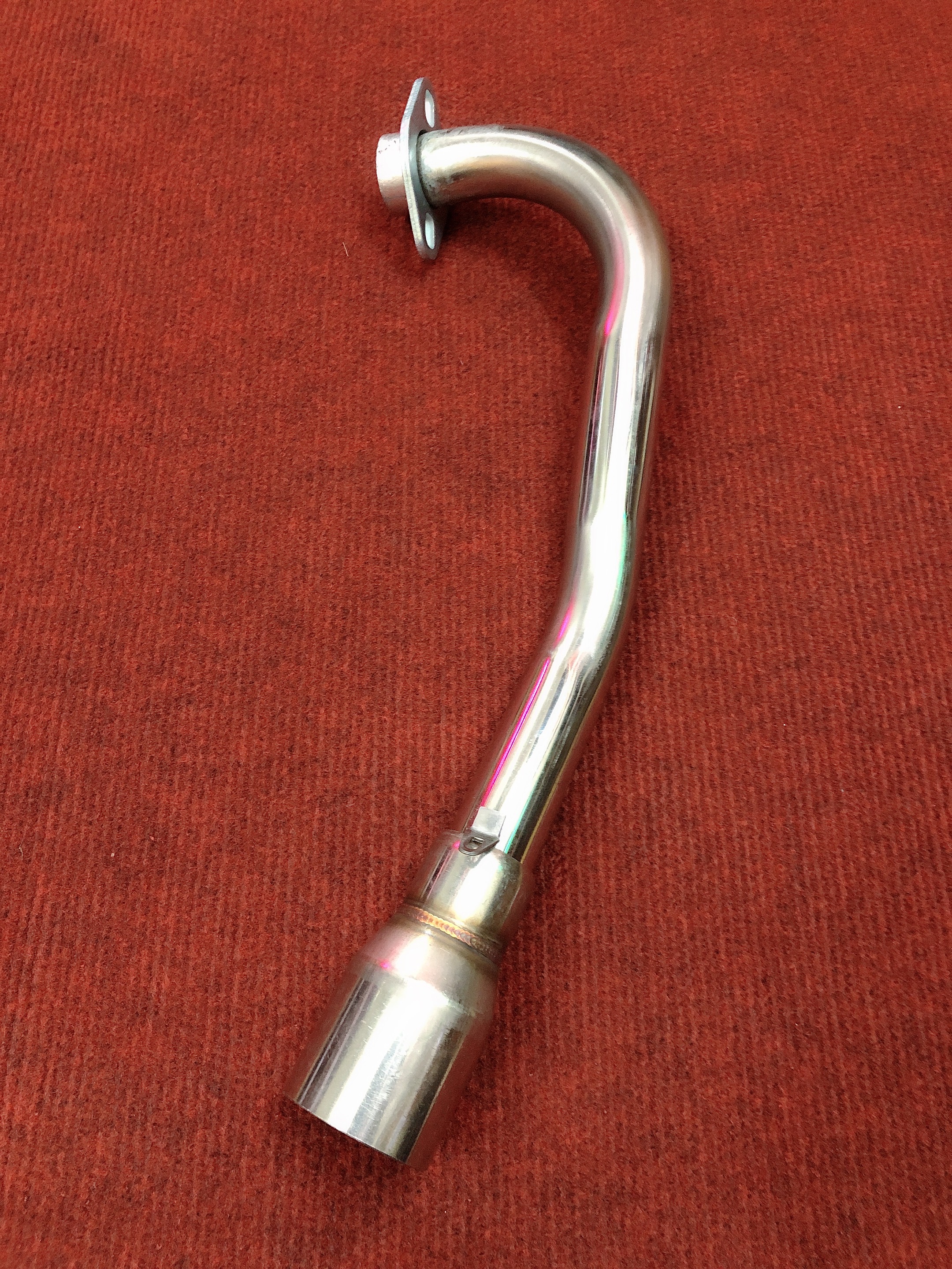 Cổ inox 32mm gắn pô lon dành cho Luvias xăng cơ / Nouvo 4
