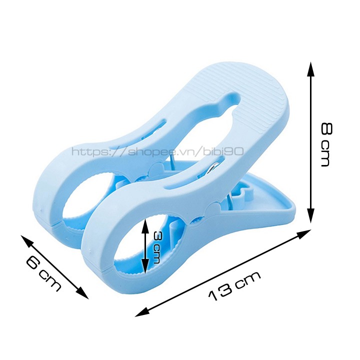 Kẹp nhựa phơi chăn màn quần áo đôi bản to HT15 - Giao Ngẫu Nhiên