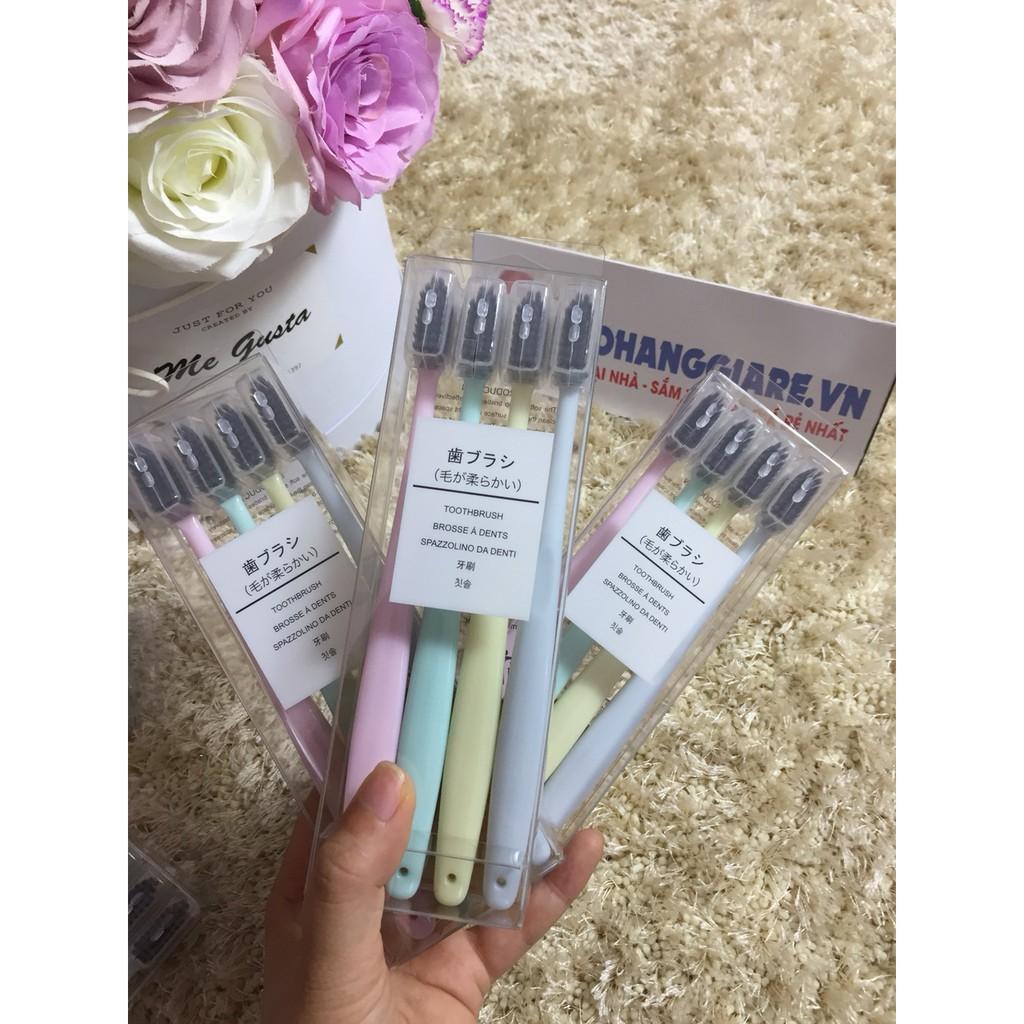 SET 4 BÀN CHẢI ĐÁNH RĂNG THƯƠNG HIỆU MUJI