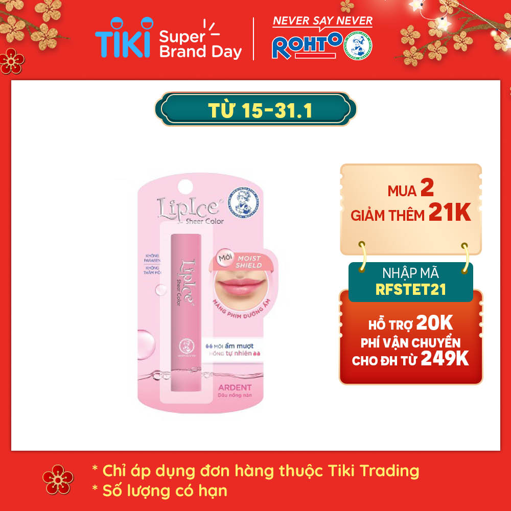 Son dưỡng môi LipIce Sheer Color Ardent